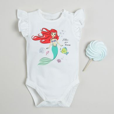 Cool Club, Set pentru fete, Body cu maneca scurta, Fusta, alb, roz, imprimeu Disney Princess