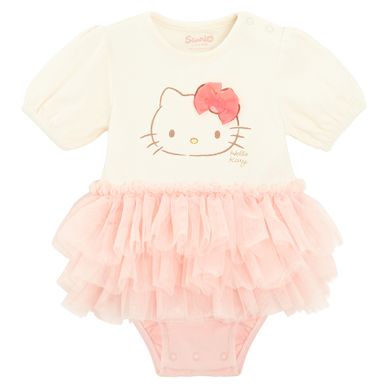 Cool Club, Set pentru fete, Body-rochie cu maneca scurta, Bentita, mix, imprimeu Hello Kitty