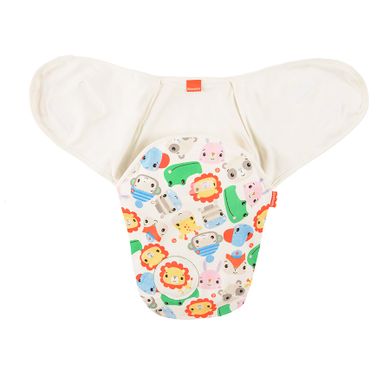 Cool Club, Sutec textil de infasat pentru baieti, alb, Fisher-Price