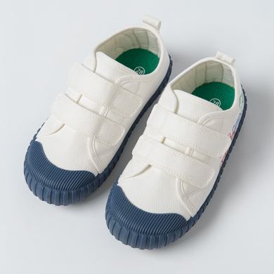 Cool Club, Tenisi pentru baieti, ecru, imprimeu Marvel Super Heroes, talpa Barefoot