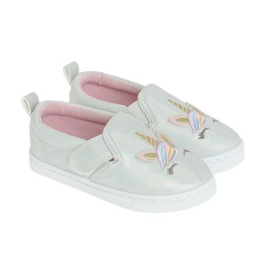 Cool Club, Tenisi tip slip on pentru fete, argintiu