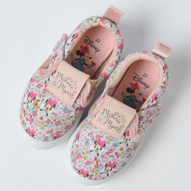 Cool Club, Tenisi tip slip on pentru fete, roz, imprimeu Minnie Mouse