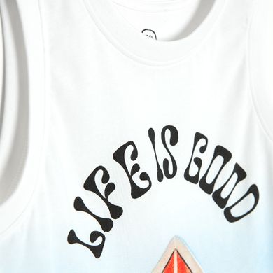 Cool Club, Tricou fara maneci pentru baieti, alb