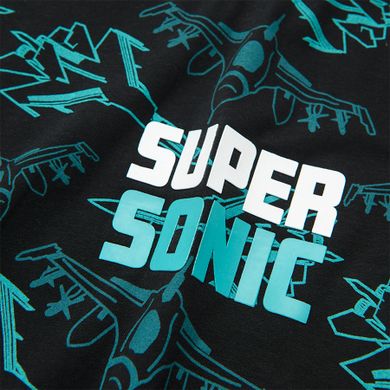Cool Club, Tricou negru baieti, imprimeu Super Sonic