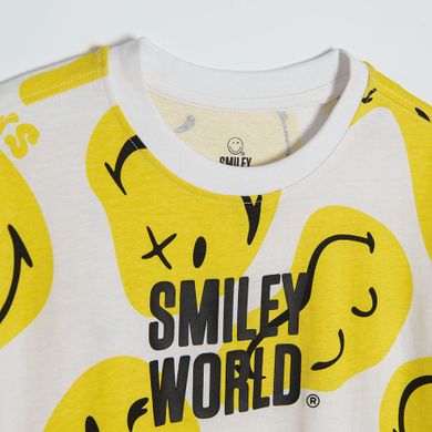 Cool Club, Tricou pentru baieti, alb, imprimeu SmileWorld