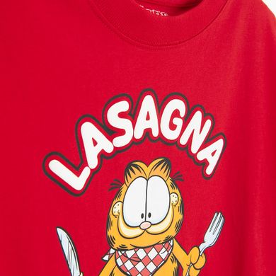Cool Club, Tricou pentru baieti, rosu, imprimeu Garfield