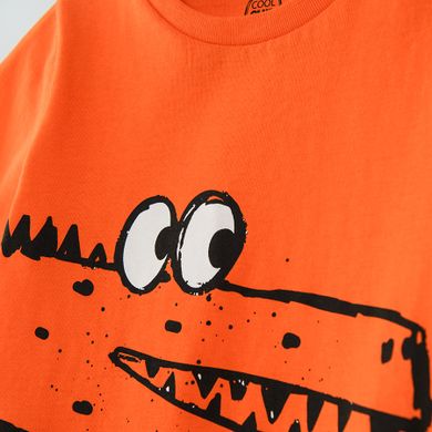 Cool Club, Tricou pentru baieti, rosu, imprimeu Nice one