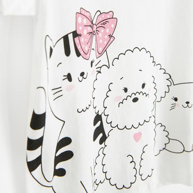 Cool Club, Tricou pentru fete, alb