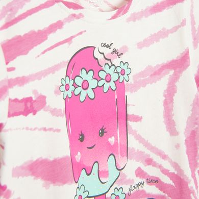 Cool Club, Tricou pentru fete, alb-roz