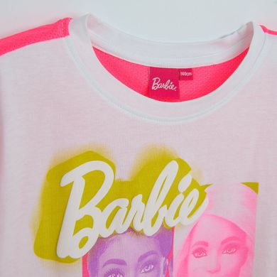 Cool Club, Tricou pentru fete, alb-roz, Barbie