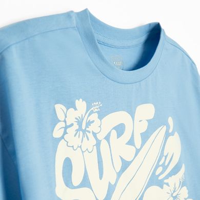 Cool Club, Tricou pentru fete, crop top, albastru