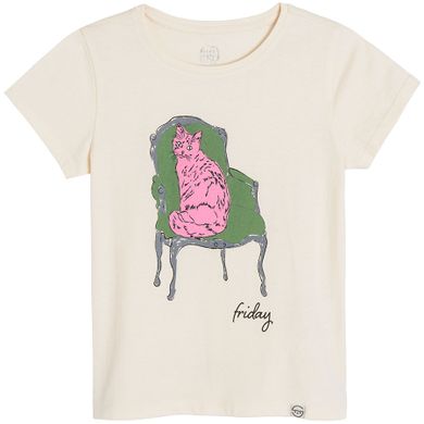 Cool Club, Tricou pentru fete, ecru