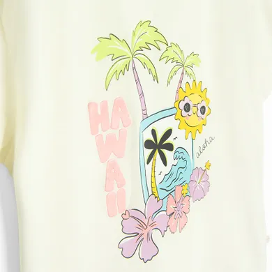 Cool Club, Tricou pentru fete, galben deschis