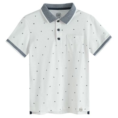 Cool Club, Tricou polo cu maneca scurta pentru baieti, alb