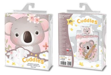 Cuddles, Koala, set lenjerie de pat single, 100-135 cm