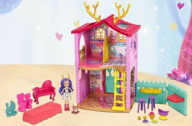 Enchantimals, Casa de caprioare, set de joaca cu figurina si papusa