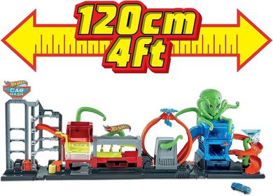 Hot Wheels City, Color Reveal, Spalatorie, set de joaca