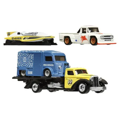 Hot Wheels, Premium, Real Riders, set de masini, scara 1:64, HRT51