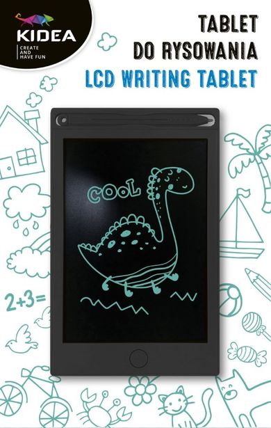 Kidea, tableta de desen, LCD 8", negru