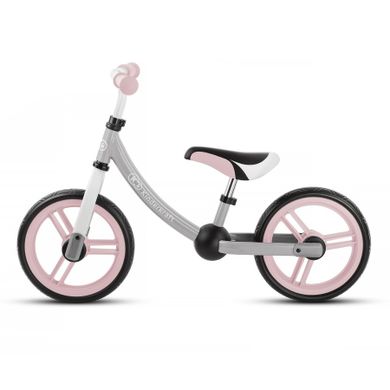 Kinderkraft, 2Way Next, bicicleta fara pedale cu accesorii, roz deschis