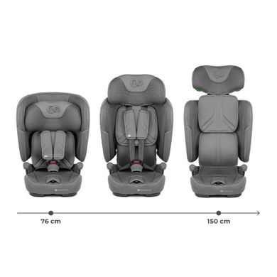 Kinderkraft, FIX2GO, i-Size, scaun auto, Grey, 76-150 cm