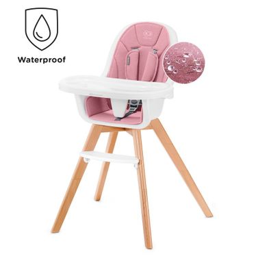 Kinderkraft, Tixi, scaun de masa 2in1, roz