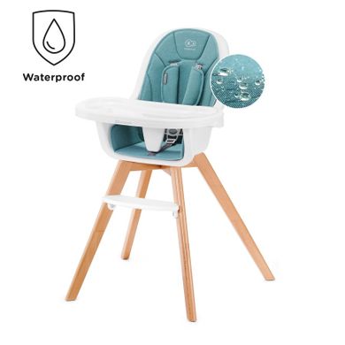 Kinderkraft, Tixi, scaun de masa 2in1, turcoaz