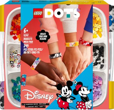 LEGO DOTS, Mega pachet de bratari Mickey si prietenii, 41947