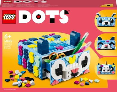 LEGO DOTS, Sertar creativ cu animale, 41805