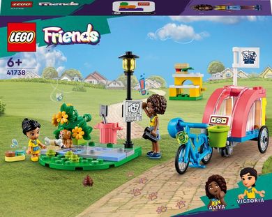 LEGO Friends, Bicicleta pentru salvarea cainilor, 41738