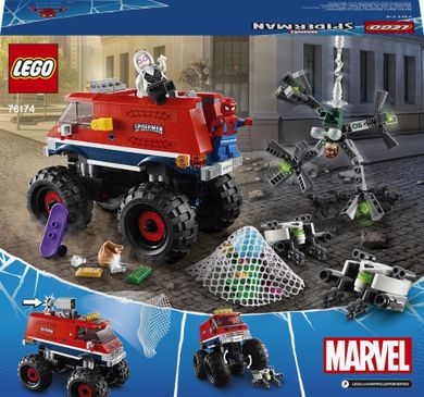 LEGO Marvel Super Heroes, Camionul gigant al Omului paianjen contra Mysterio, 76174
