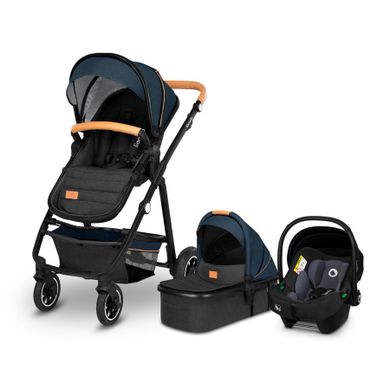 Lionelo, Amber, carucior multifunctional 3in1, Blue Navy
