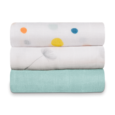 Lionelo, scutece textil din bambus, 70-70 cm, 3 buc., Dot