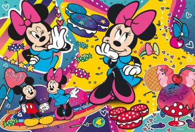 Lisciani, Minnie Mouse, puzzle cu doua fete, 250 piese