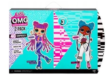 L.O.L. Surprise, O.M.G. Roller Chick + Chillax, set 2 papusi
