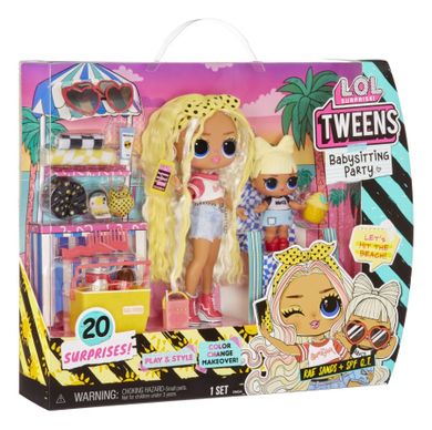 L.O.L. Surprise, Tweens + Tots Baby Sitters, Rae Sands + SPF Q.T., papusi cu accesorii