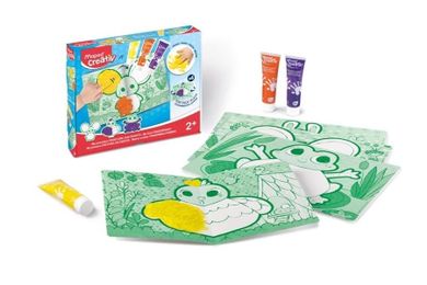Maped Creativ, animalute colorate, set de colorat cu degetele, 3 culori