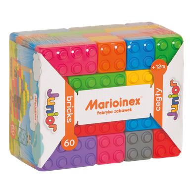 Marioinex, Junior, set de constructie, blocuri XL, 60 piese