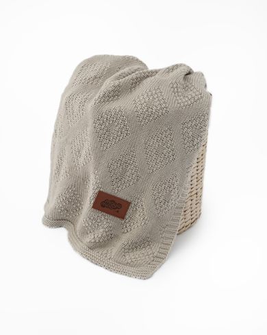 Maya Moo, patura din bambus, Light Beige, 80-100 cm