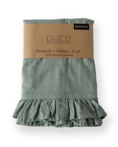 Mayamoo, set lenjerie de pat, 3 piese, menta verde, 160-200cm