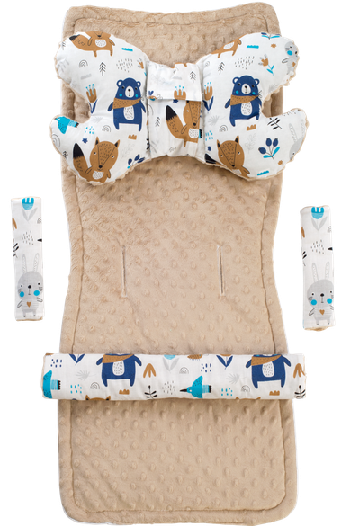 Medi Partners, Boho Animals, insertie pentru carucior, set, bej