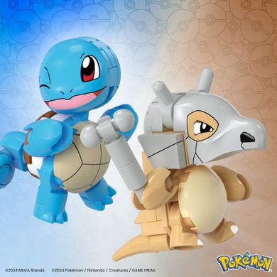 MEGA Pokemon, Squirtle si Cubone, set de constructie, 45 piese
