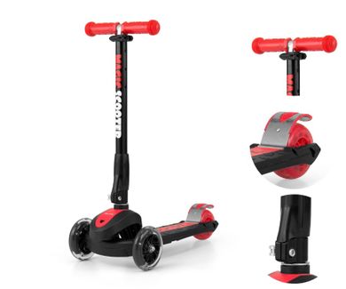 Milly Mally, Scooter Magic, trotineta cu 3 roti, Red-Black