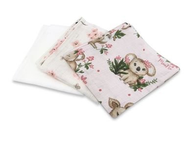 MimiNu, Balerina, scutece din tetra, roz, 70-80 cm, 3 buc.