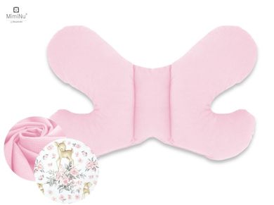 MimiNu, Caprioare, Velvet, perna fluture anti-soc, roz