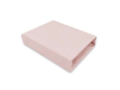 MimiNu, cearceaf cu elastic, jersey, roz, 140-70 cm