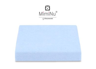 MimiNu, cearceaf frotte cu elastic, albastru deschis, 70-140 cm