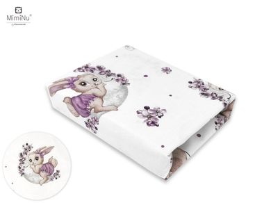 MimiNu, Lili, cearceaf pentru carucior, violet, 35-80 cm