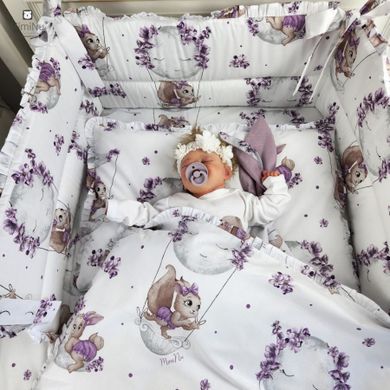 MimiNu, Lili, patura jersey, violet, 90-90 cm