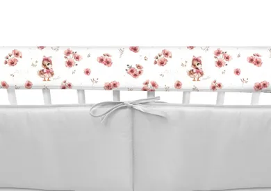 MimiNu, Ratuci, aparatori pentru patut, roz, 60-20 cm